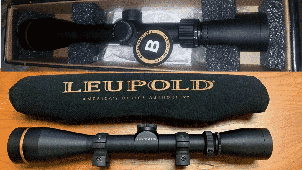 Leupold 450 bushmaster scope in box and with case